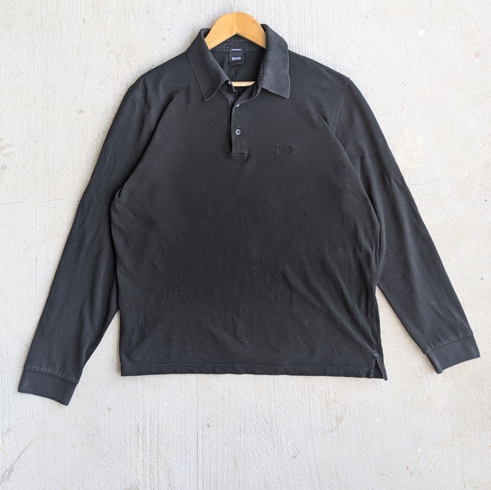 Hugo Boss Pima Cotton Long Sleeve Polo Shirt